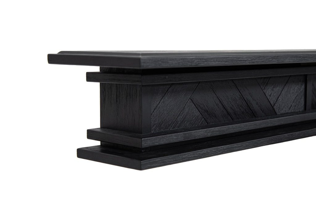 Floating Fire Mantel Shelf - Solid Hardwood