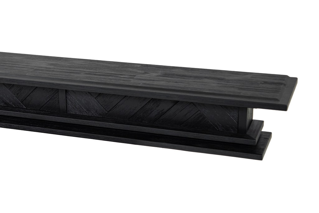 Floating Fire Mantel Shelf - Solid Hardwood