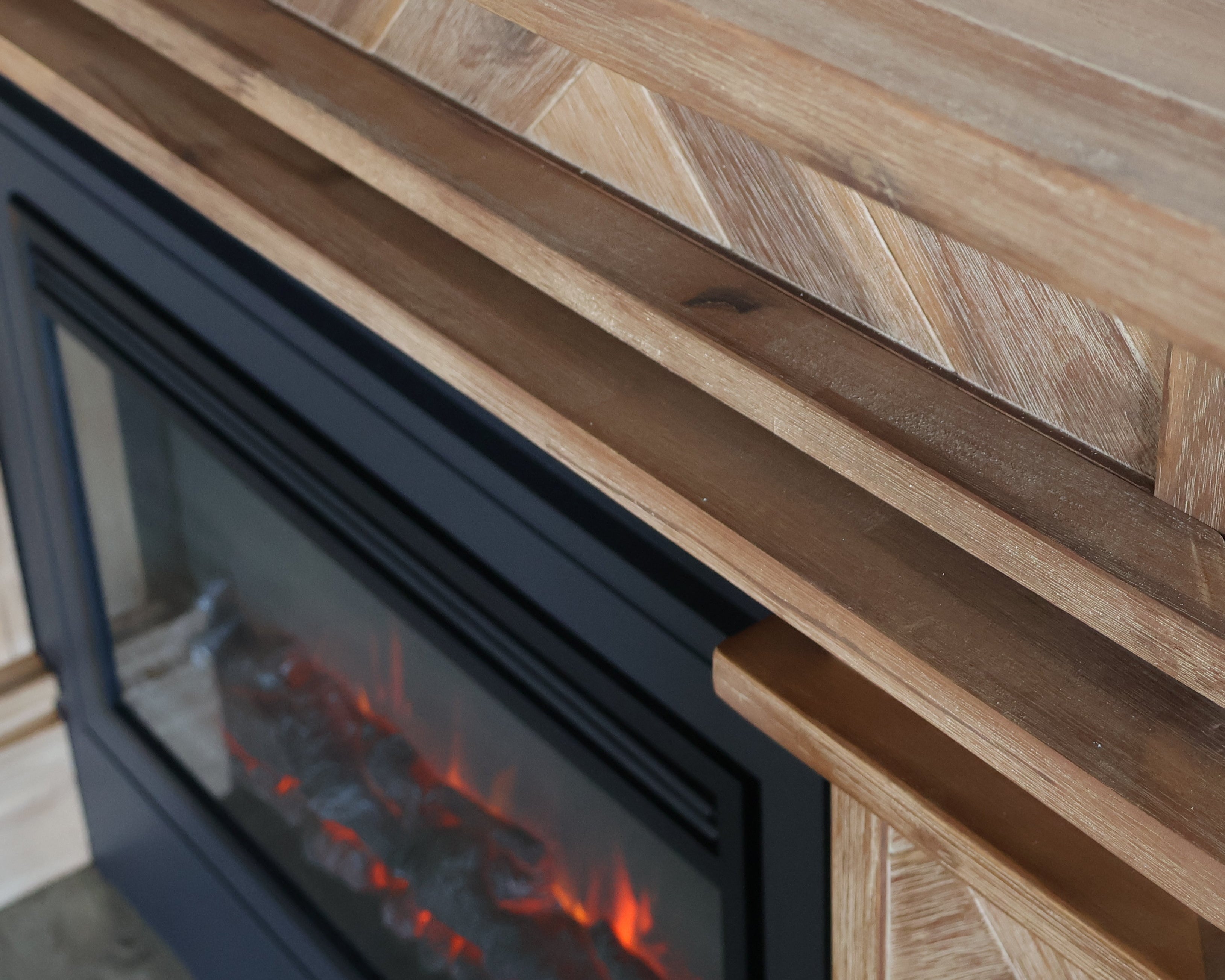 Full Feature Fire Mantels - Solid Hardwood Construction