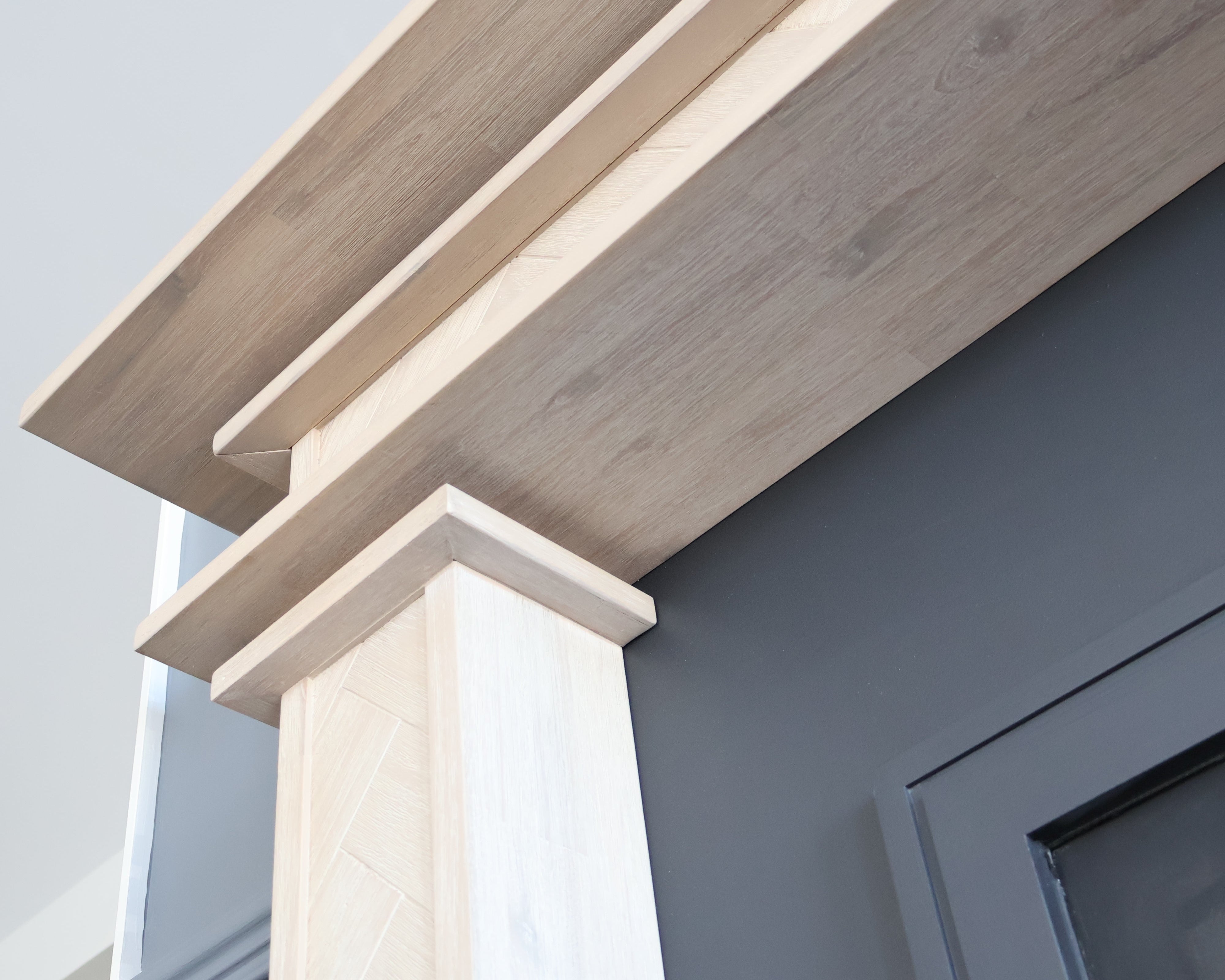 Full Feature Fire Mantels - Solid Hardwood Construction