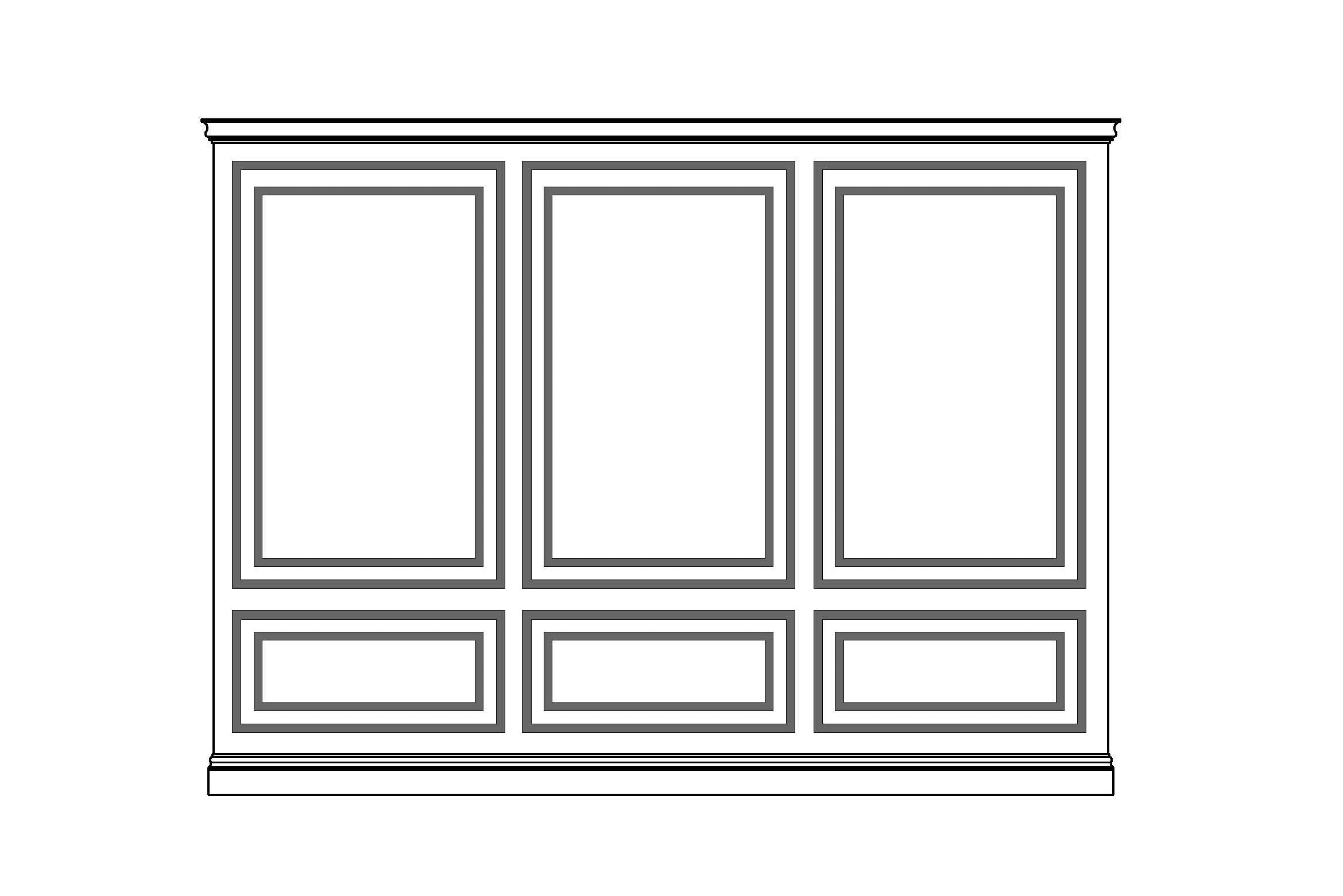 Kit 08A - Manhattan Split Panel Double Wainscoting