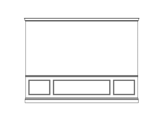 Kit 01B - Hamptons wainscoting - centered layout