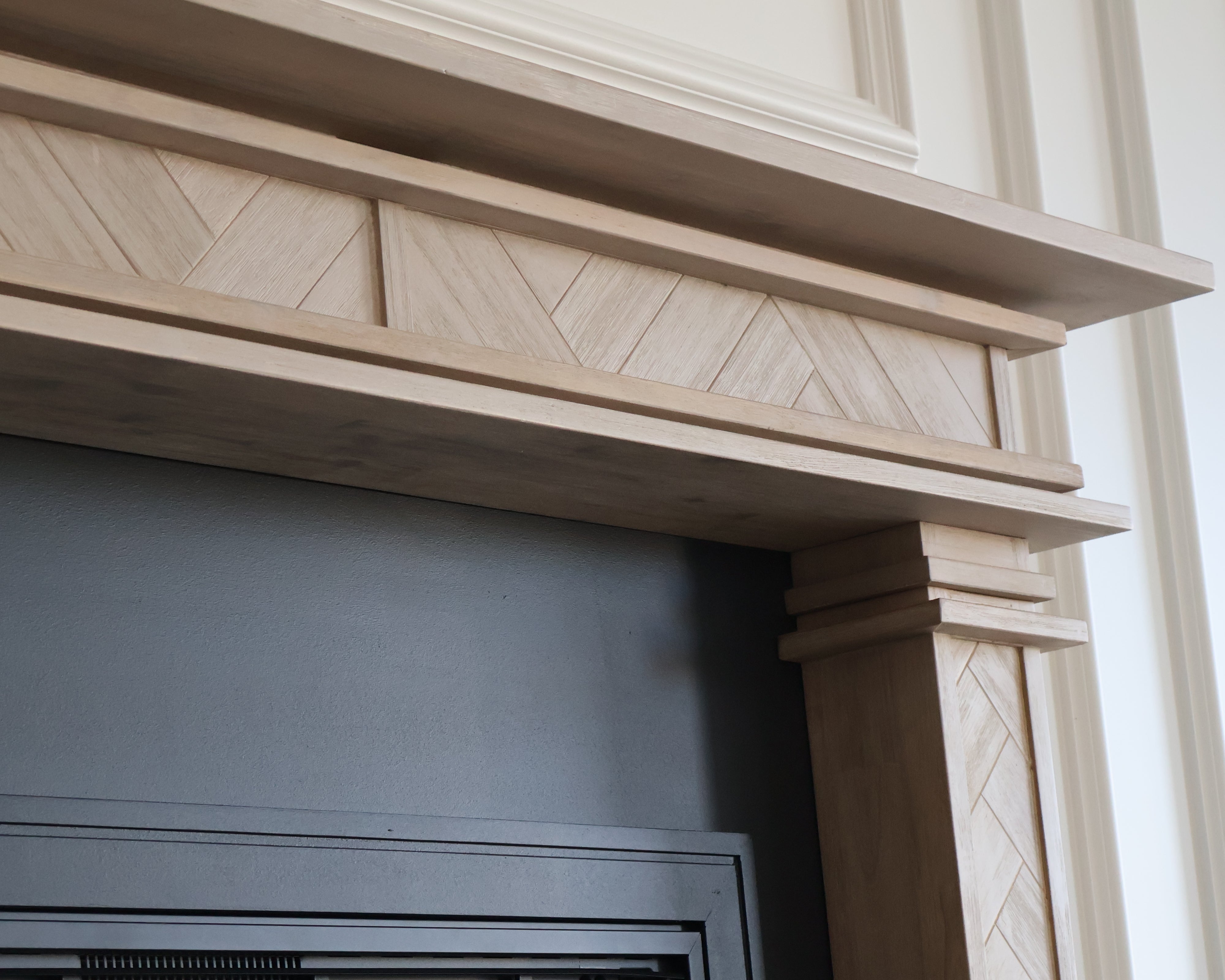 Full Feature Fire Mantels - Solid Hardwood Construction