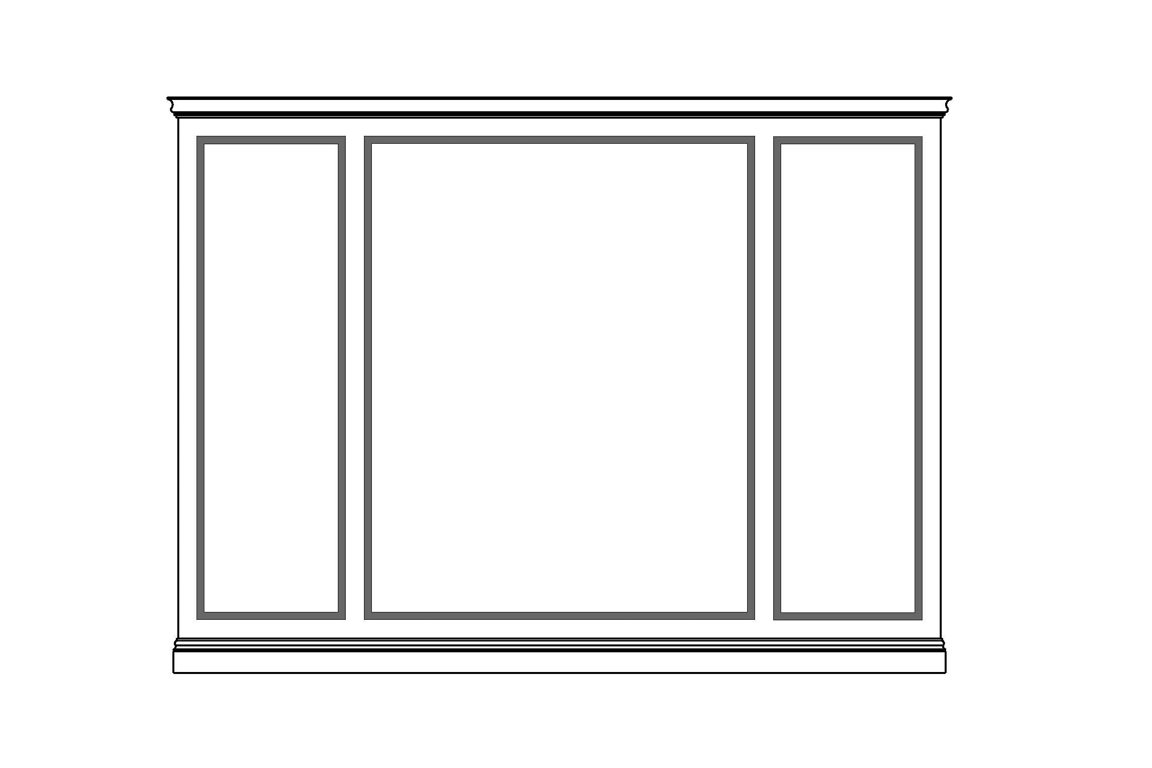 Kit 05B - New York Full Height Wainscoting - Centered