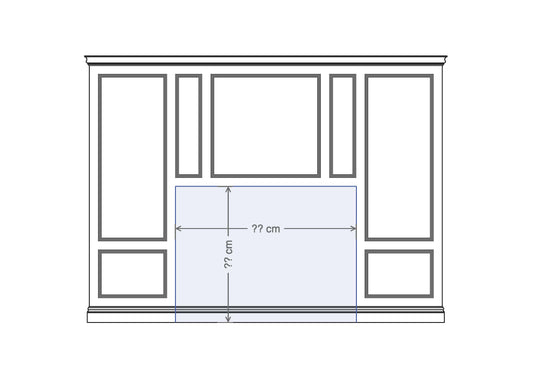 Kit BH1 - New York full height split panel wainscoting - bedhead