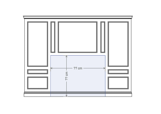 Kit BH3 - Jazz Moderne full height split panel wainscoting - bedhead