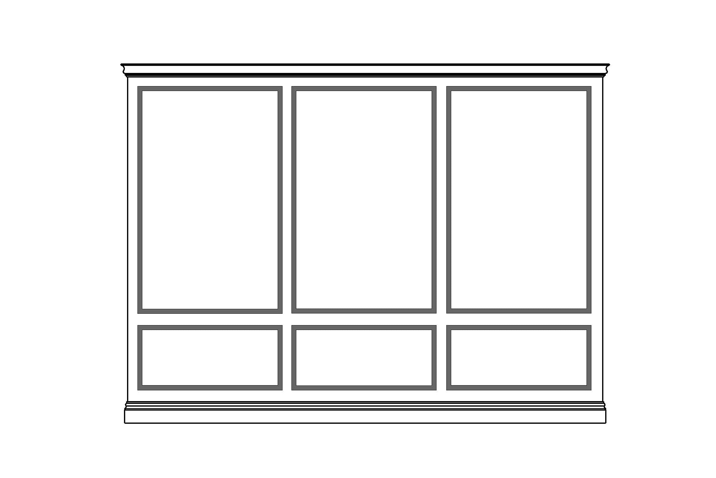 Kit 06A - New York Split Panel Wainscoting