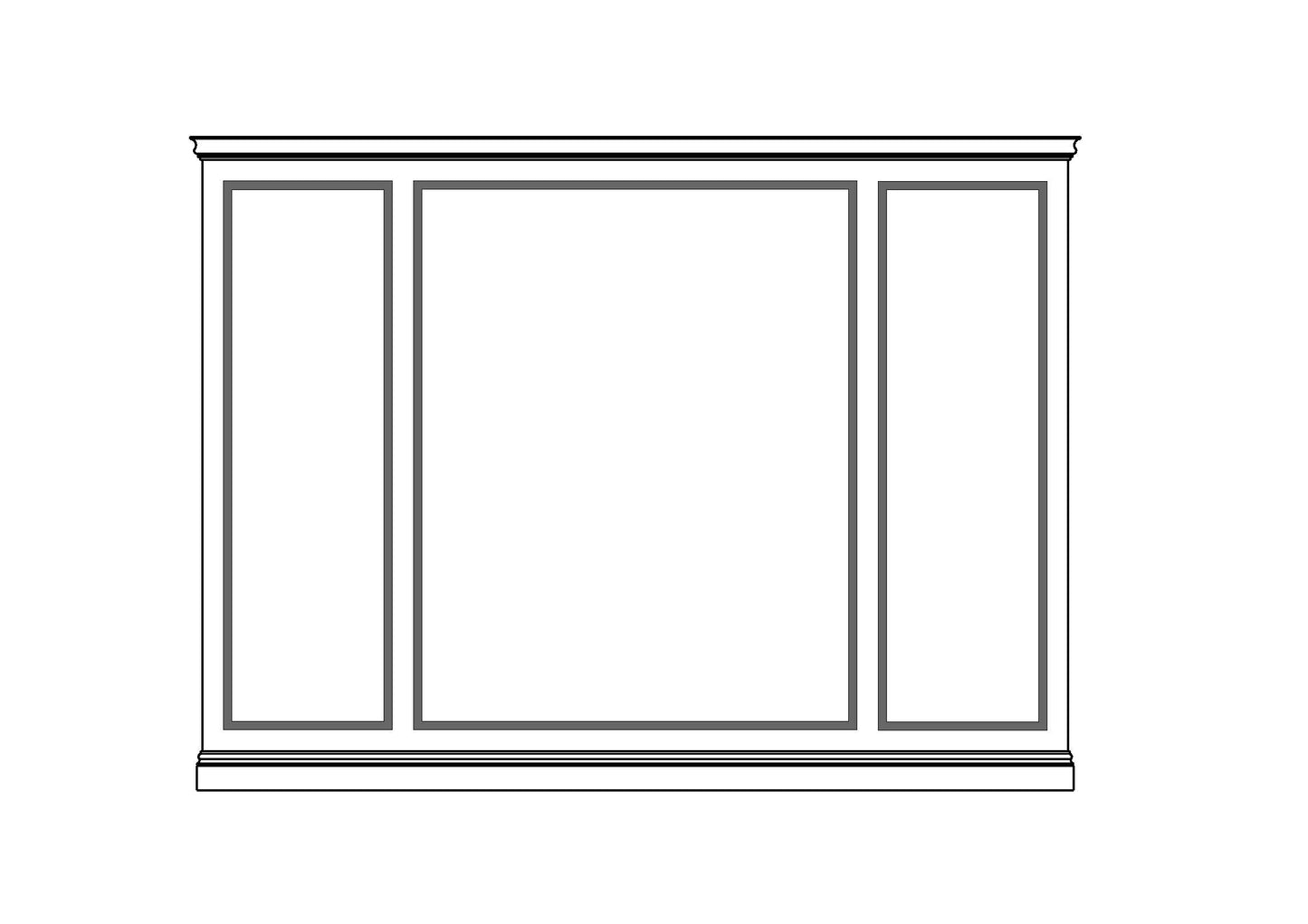 wainscoting kit DIY wall panelling kits hamptons full height three centered panel new york centre