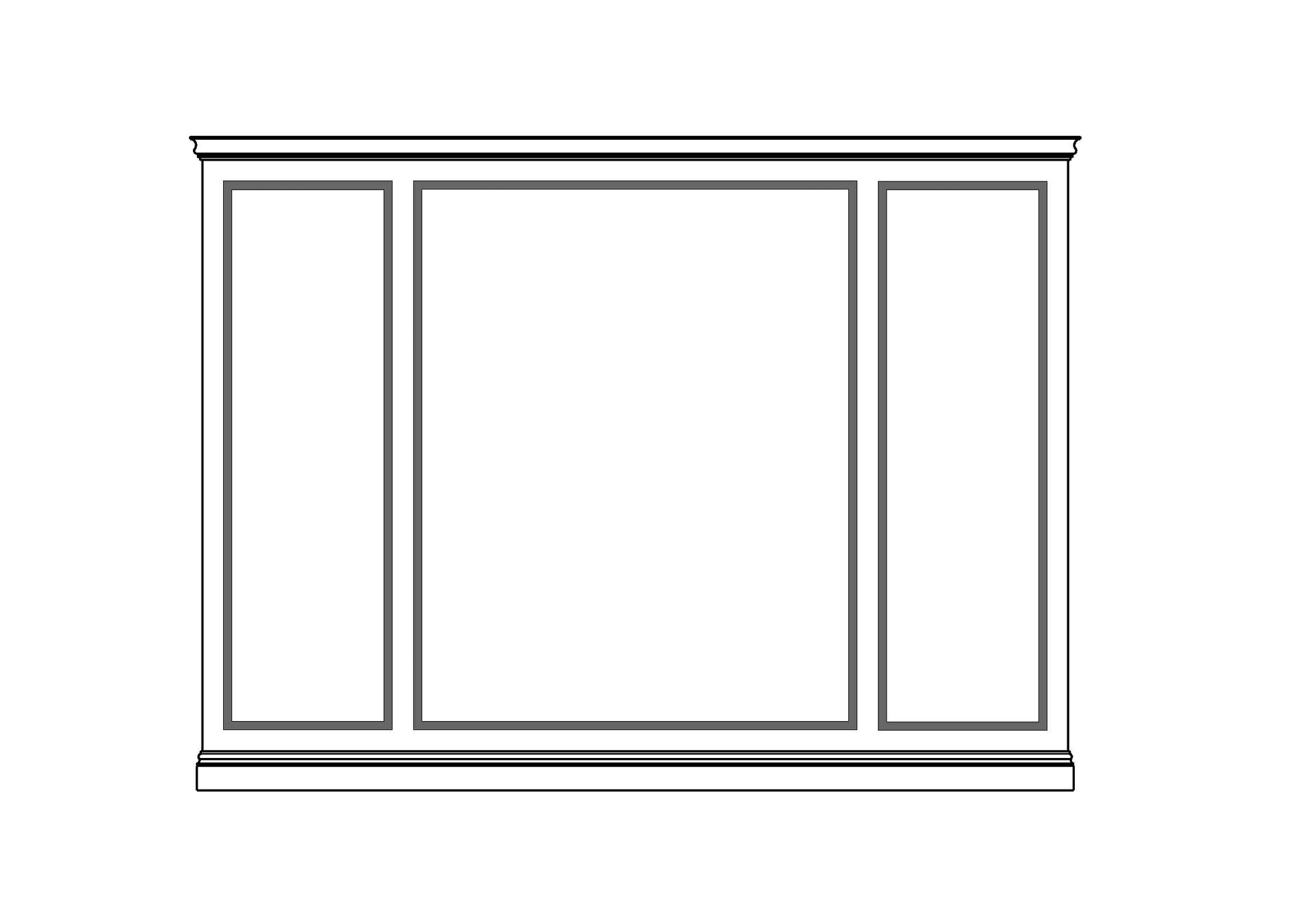 wainscoting kit DIY wall panelling kits hamptons full height three centered panel new york centre